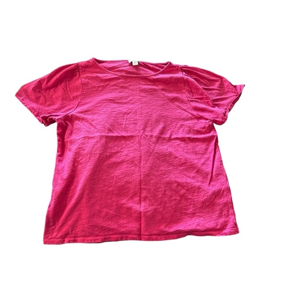 J. Crew Fuchsia Tee - Picture 1 of 3